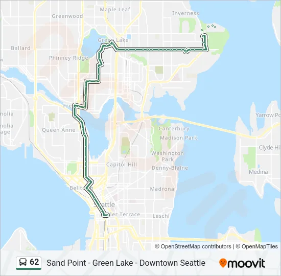 62 Bus Line Map