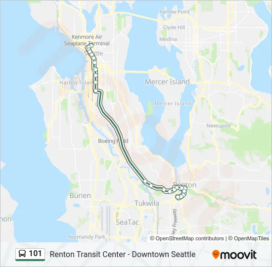 101 Bus Line Map