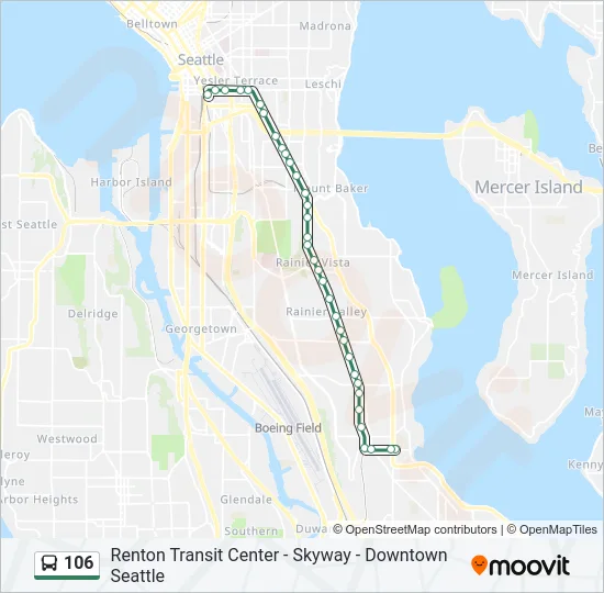 106 Bus Line Map