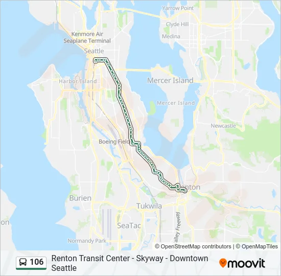 106 Bus Line Map
