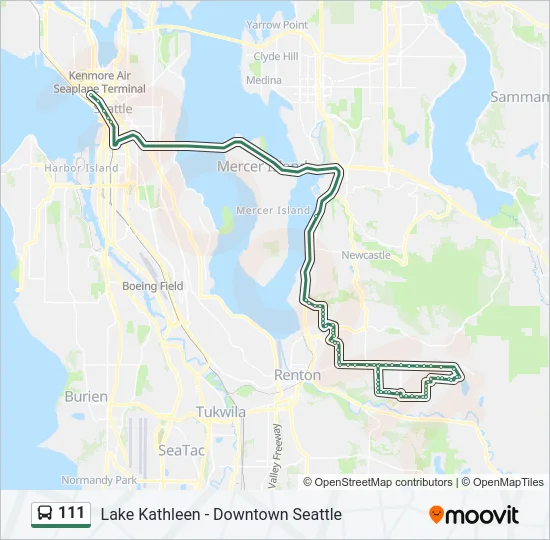 111 Bus Line Map