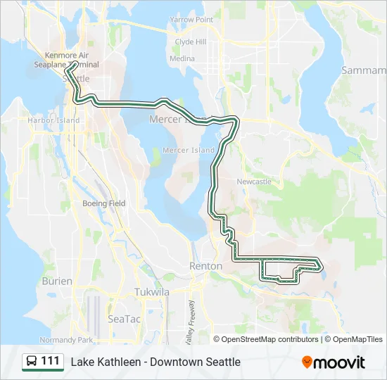 111 Bus Line Map