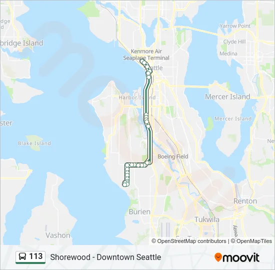 113 Bus Line Map