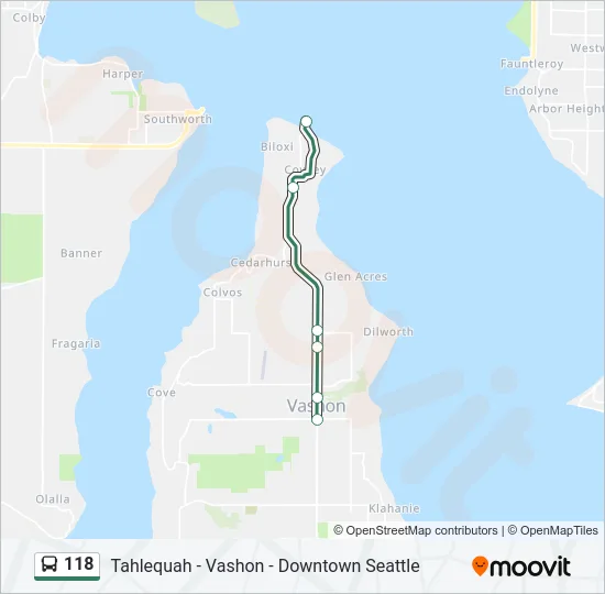 118 Bus Line Map