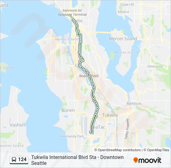124 Bus Line Map