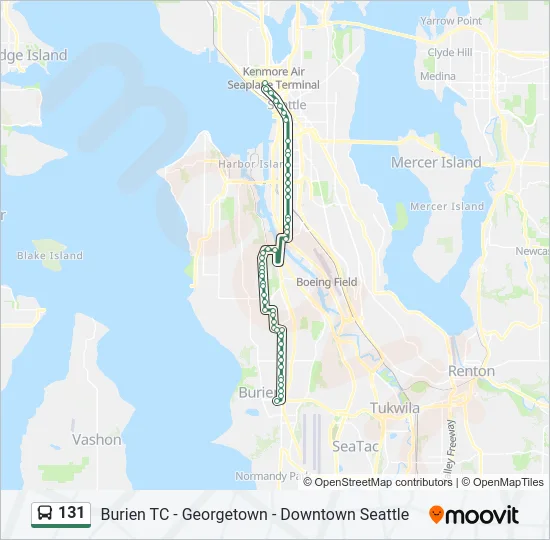 131 Bus Line Map
