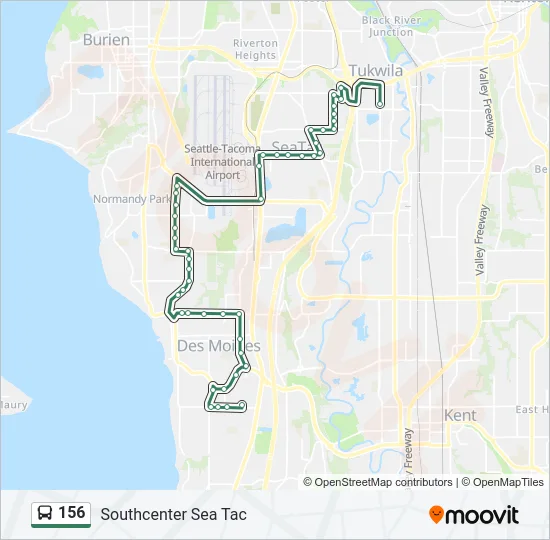 156 Bus Line Map