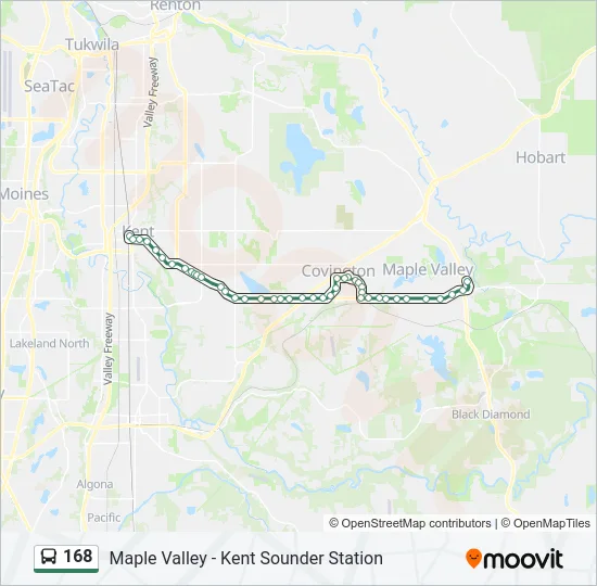 168 Bus Line Map