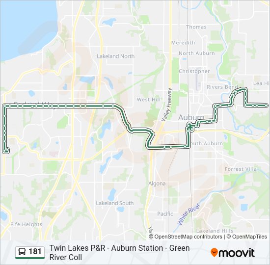 181 Bus Line Map