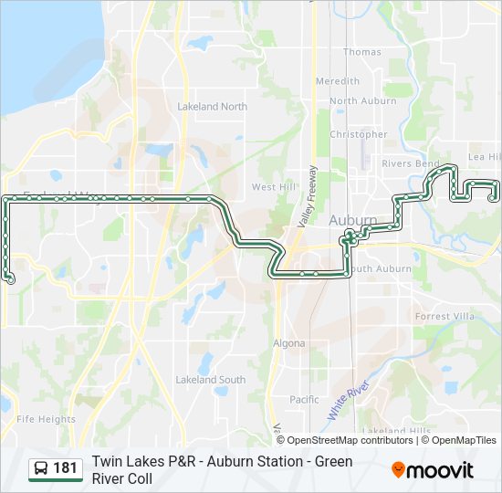 181 Bus Line Map