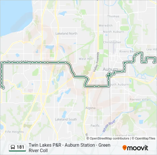 181 Bus Line Map