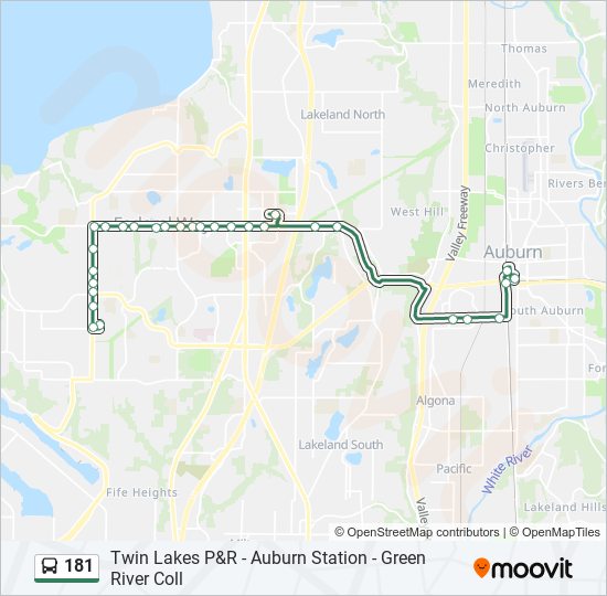 181 bus Line Map