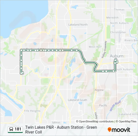 181 Bus Line Map
