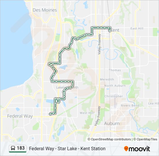 183 Bus Line Map
