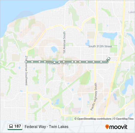 187 Bus Line Map