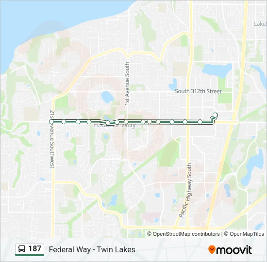 187 Bus Line Map