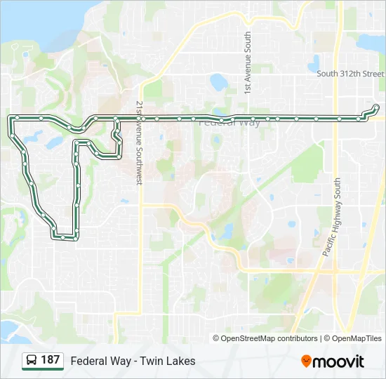 187 Bus Line Map
