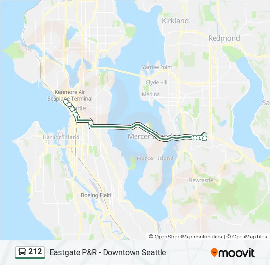 212 Bus Line Map