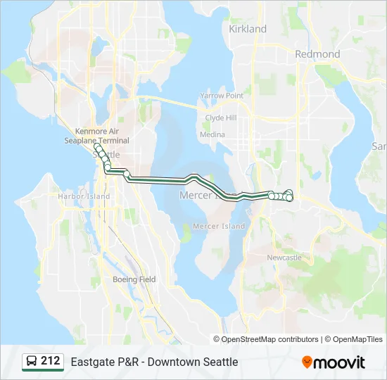 212 Bus Line Map