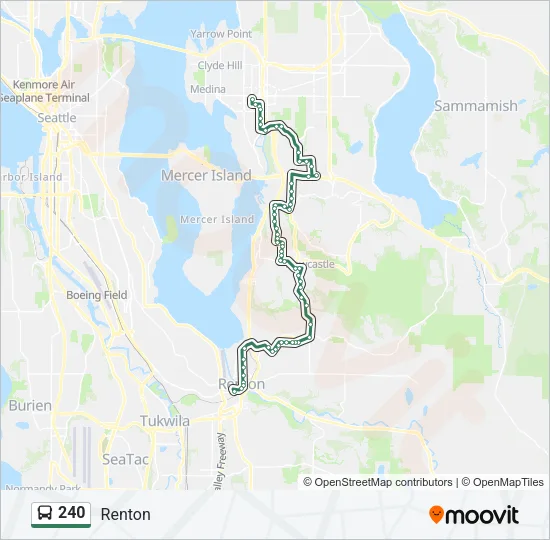 240 Bus Line Map