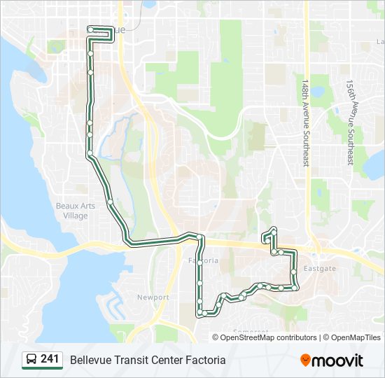 241 bus Line Map