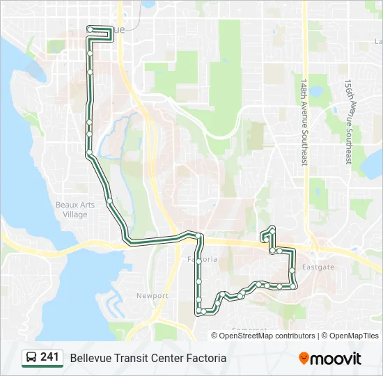 241 Bus Line Map