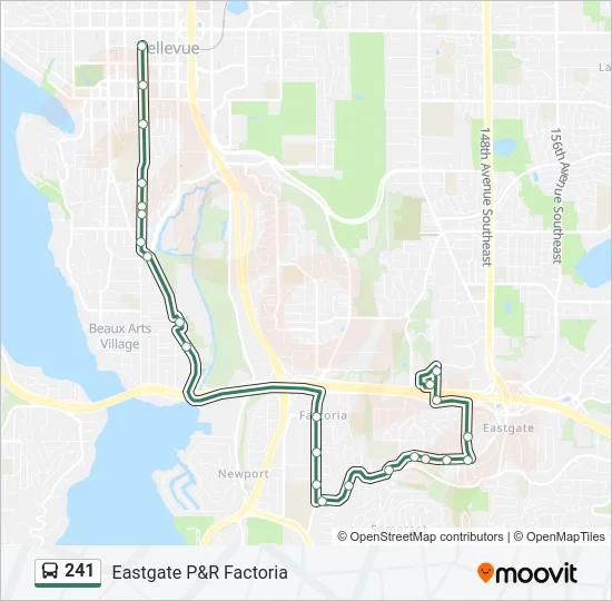 241 Bus Line Map