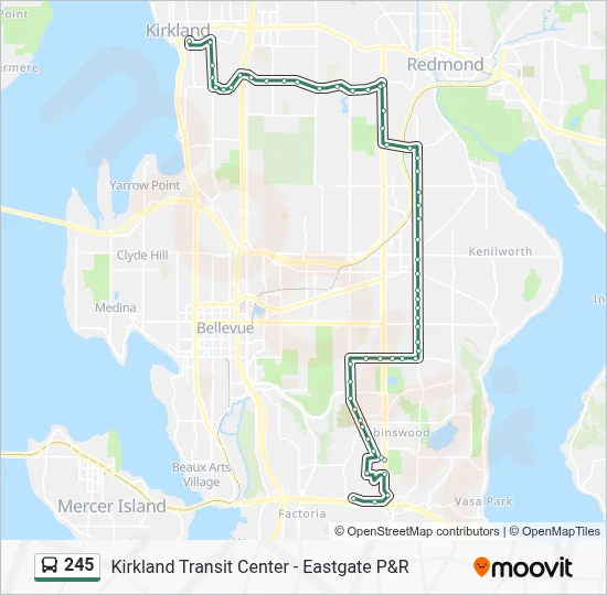 245 Route: Schedules, Stops & Maps - Eastgate P&R Crossroads (Updated)