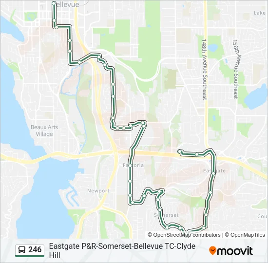 246 Bus Line Map
