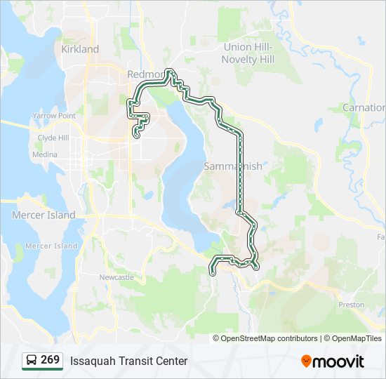 269 bus Line Map