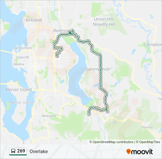 269 Bus Line Map