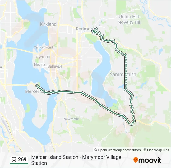 269 Route: Schedules, Stops & Maps - Marymoor Village Station