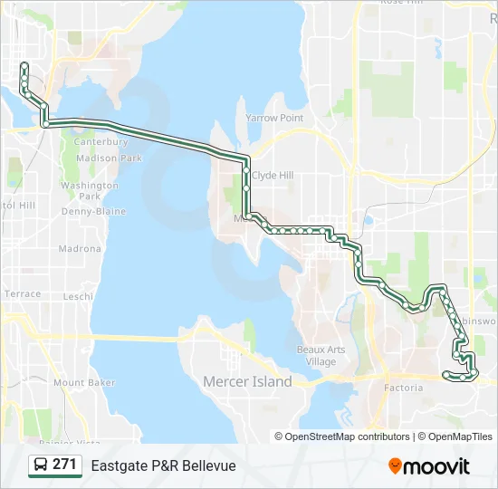 271 Bus Line Map