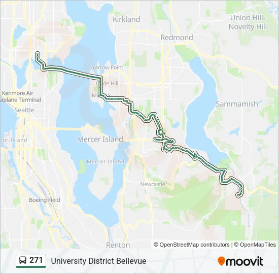 271 Bus Line Map
