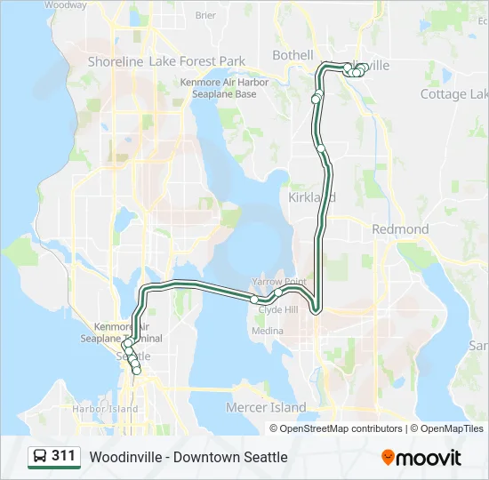 311 Bus Line Map
