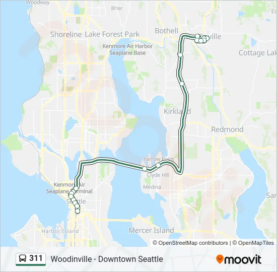 311 Bus Line Map