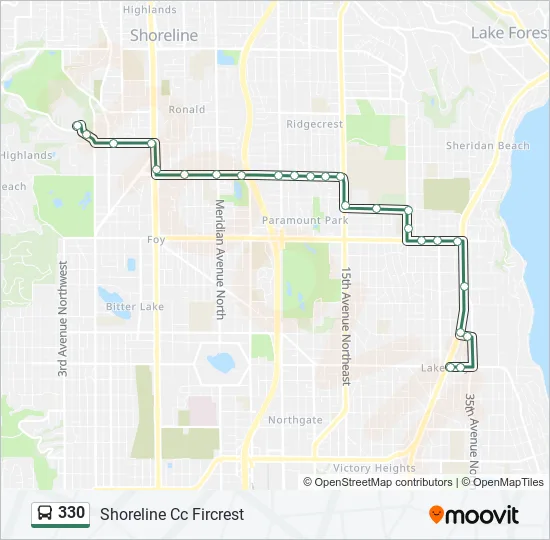 330 Bus Line Map