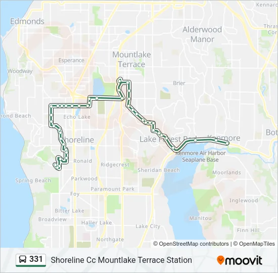 331 Bus Line Map