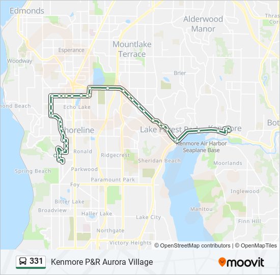 331 bus Line Map