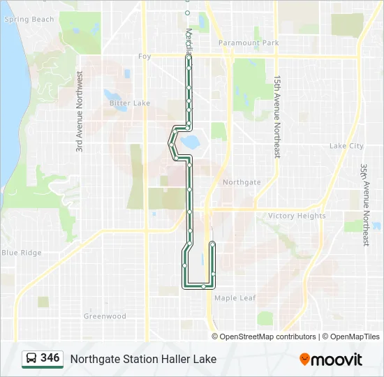 346 Bus Line Map