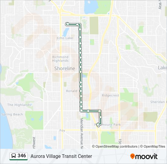 346 Bus Line Map