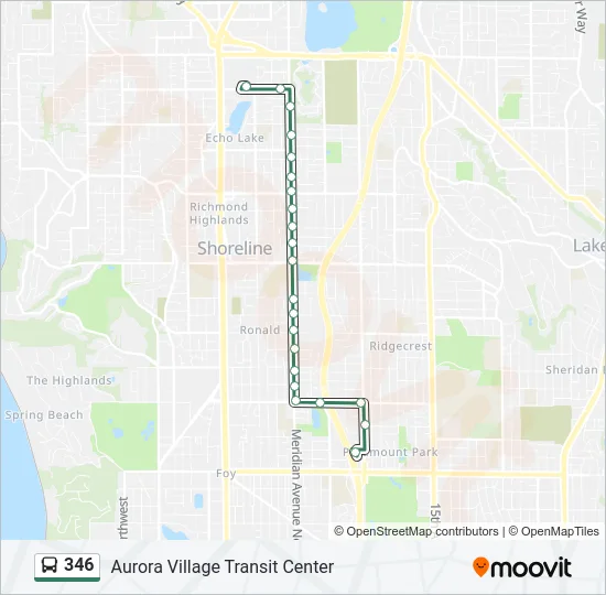 346 Bus Line Map