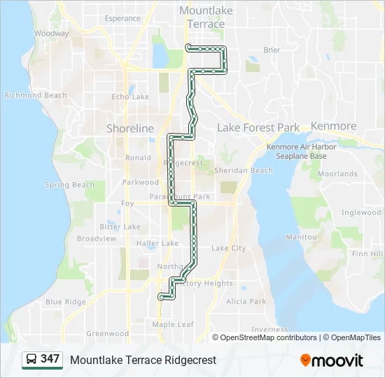 347 Bus Line Map