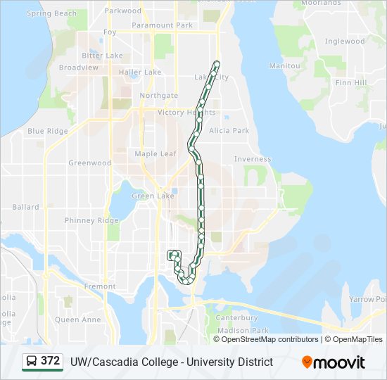 372 bus Line Map