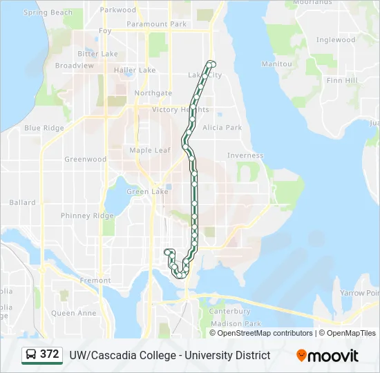 372 Bus Line Map