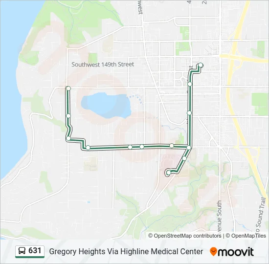 631 Bus Line Map