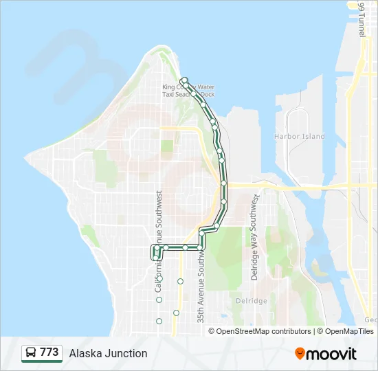 773 Bus Line Map