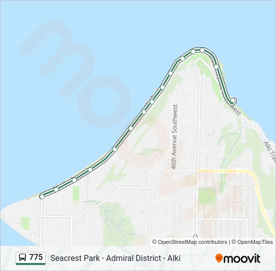 775 Bus Line Map
