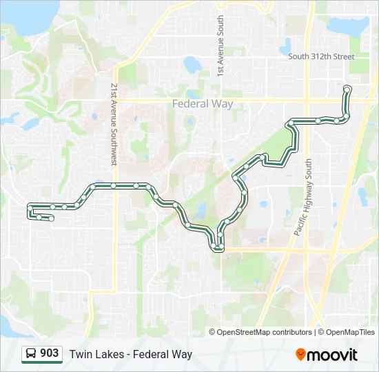 903 Bus Line Map