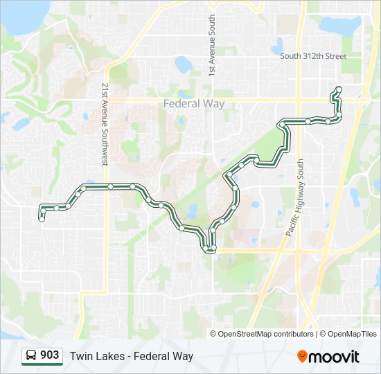 903 Bus Line Map